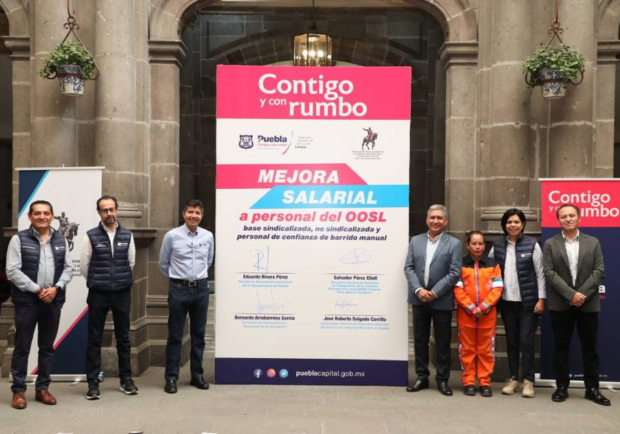 Mejora salarial a “naranjitas” anuncia el Ayuntamiento de Puebla
