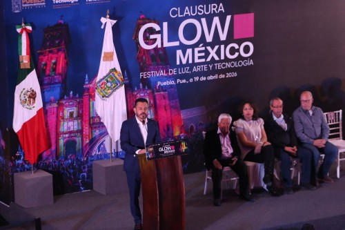 Puebla se llen&oacute; de arte, Festival Glow rompe expectativas de asistencia