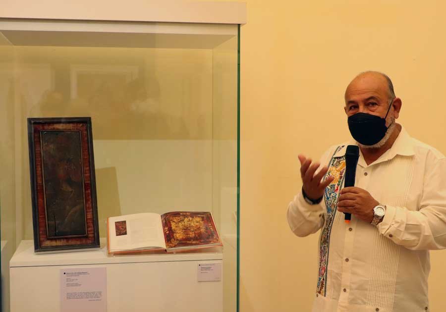 Exhibe Cultura la pintura 'Santiago Matamoros (Hernán Cortés)'
