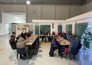 Celebran con cena el fin de año en Dormitorio Municipal del SMDIF Puebla