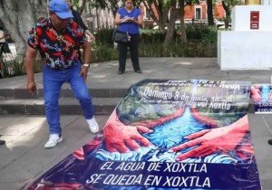 El agua turbia en Xoxtla