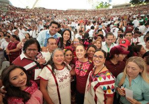 Claudia Sheinbaum suma apoyo de liderazgos oaxaqueños