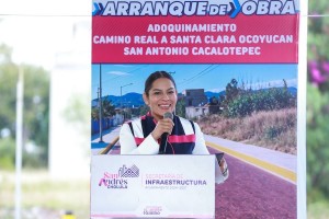 Continúa Lupita Cuautle con el inicio de obras prioritarias y solicitadas por la ciudadanía de San Andrés Cholula