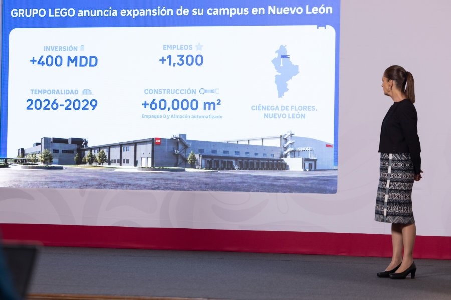 Inversión de 400 mdd de Lego impulsa el mercado nacional y el desarrollo infantil como parte del Plan México: Sheinbaum