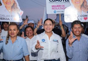 Cierra Lupita Cuautle campa&ntilde;a en colonia Concepci&oacute;n La Cruz