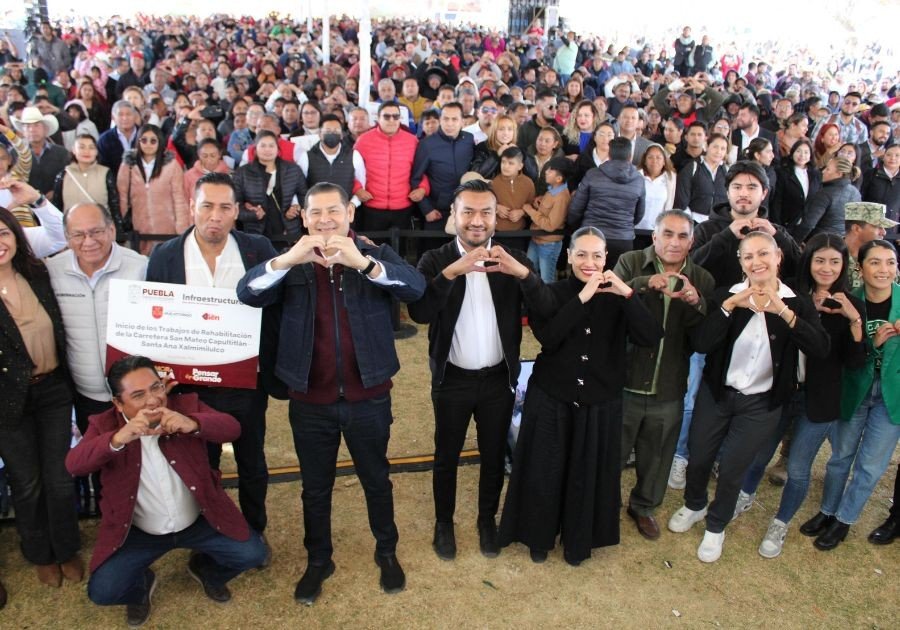 Armenta y Roberto Solís inician obras en Huejotzingo
