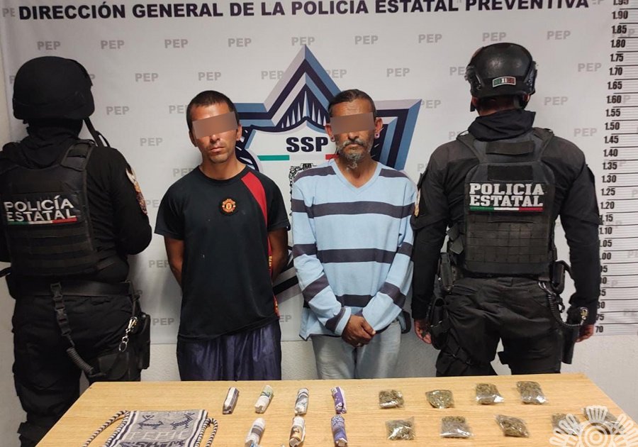 En la colonia 16 de Septiembre, SSP captura a dos presuntos narcovendedores