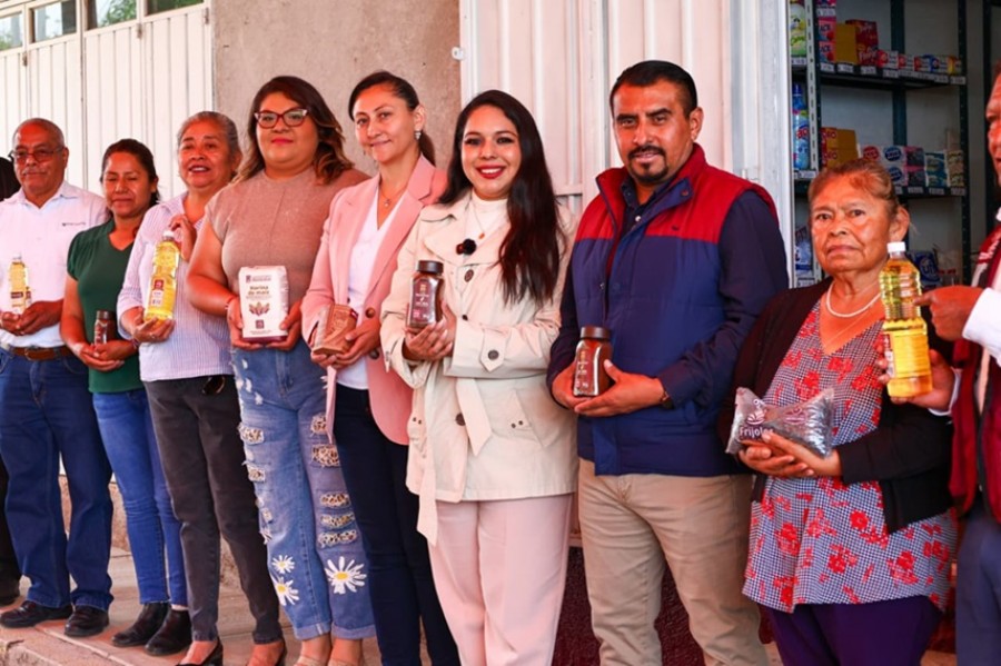 Tonantzin Fern&aacute;ndez impulsa m&aacute;s Tiendas del Bienestar en San Pedro Cholula