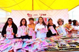 Tonantzin Fernández llevará más de 17 mil juguetes a niñas y niños de San Pedro Cholula