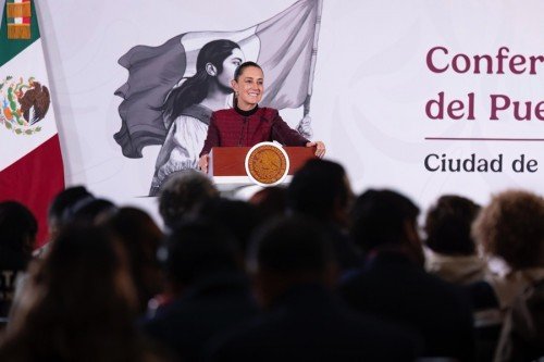 Obras de prevención de inundaciones en la zona oriente del Edomex van al 90%, concluirán en julio: Claudia Sheinbaum