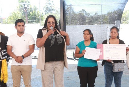 Impulsa diputada&nbsp; Gabriela Chumacero el desarrollo con apoyos comunitarios