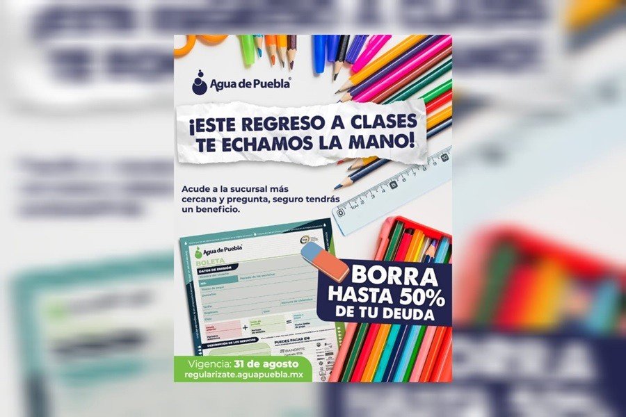 &Uacute;ltimos d&iacute;as, el 31 de agosto vence el programa para regularizar tu adeudo de agua hasta con 50% de ahorro
