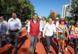 Inaugura Sergio Salomón rehabilitación del Parque del Arte; anuncia plan de videovigilancia para estos espacios
