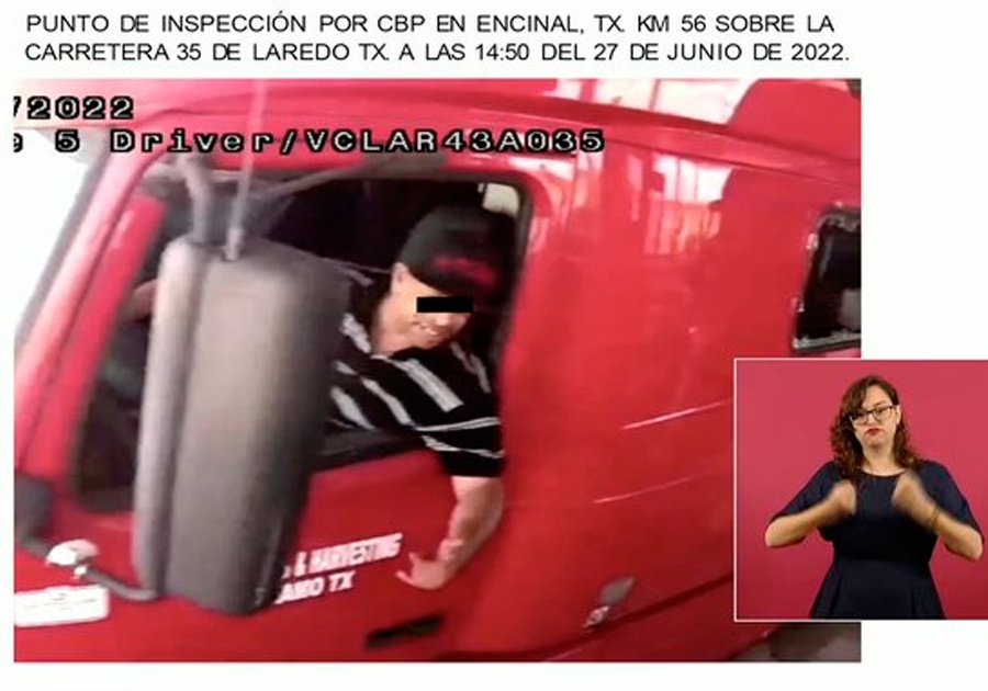 Chofer de tr&aacute;iler fingi&oacute; ser migrante para evitar ser detenido