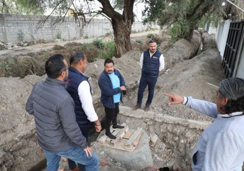 Inicia Ayuntamiento de Puebla obras sanitarias en Romero Vargas