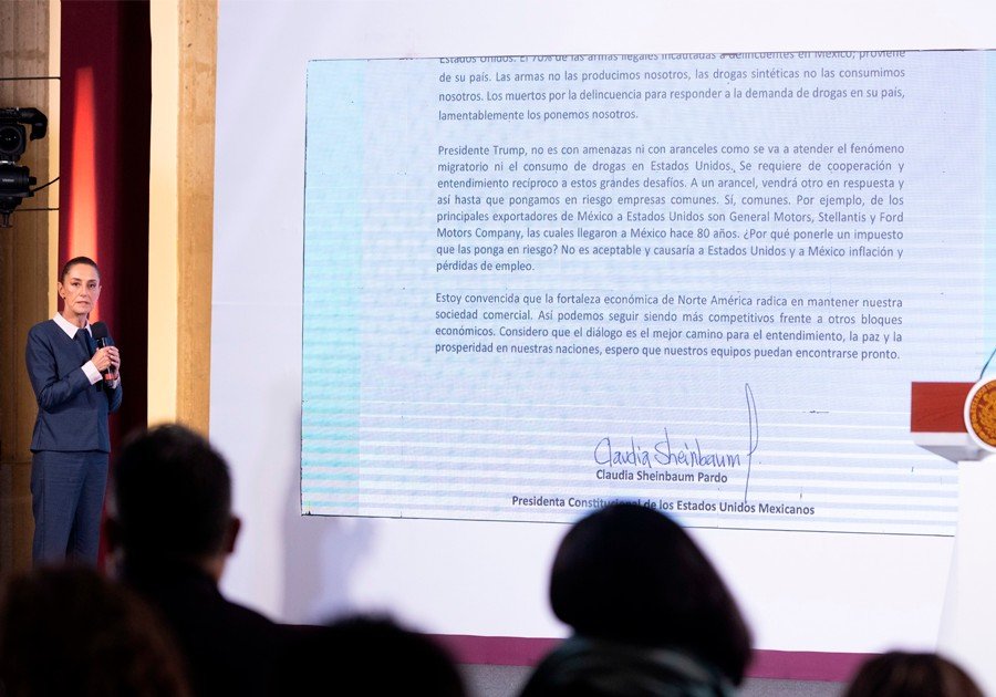 Sheinbaum responde a Trump: aranceles afectarían más a empresas de EU en México