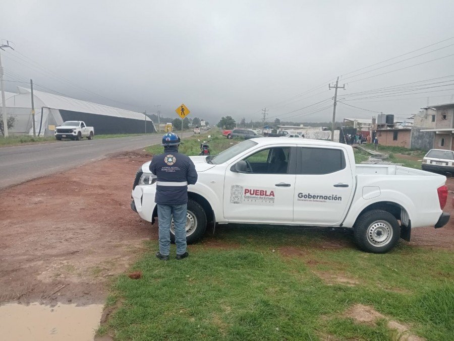 Sorprenden tornado en comunidad de Chignahuapan y deja viviendas dañadas