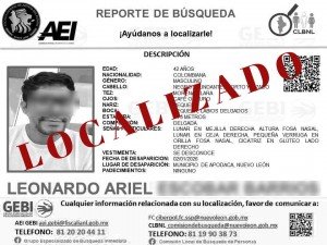 Localizan con vida a catedrático colombiano reportado como desaparecido en Apodaca