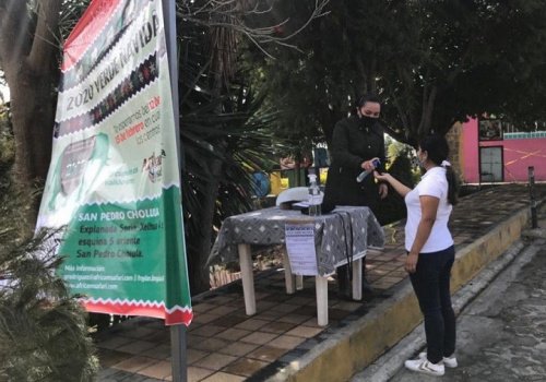 Instala gobierno de San Pedro Cholula centro de acopio de &aacute;rboles de Navidad