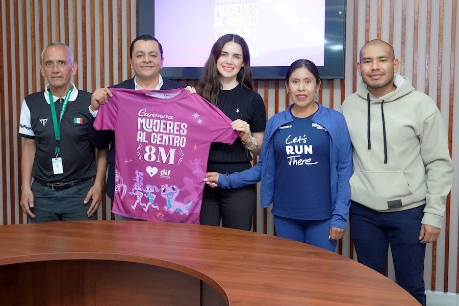 Presentan autoridades municipales carrera mujeres al centro centro 8M