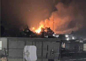 Explosión de tanque decomisado con huachicol deja una mujer muerta en Tlahuapan