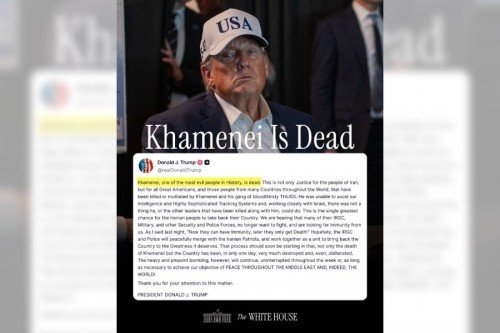 Trump confirma la muerte de Ali Jamenei tras ataques en Ir&aacute;n