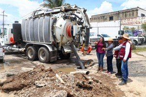 SOSAPACH y Vialidad inspeccionan junta auxiliar de San Matías Cocoyotla
