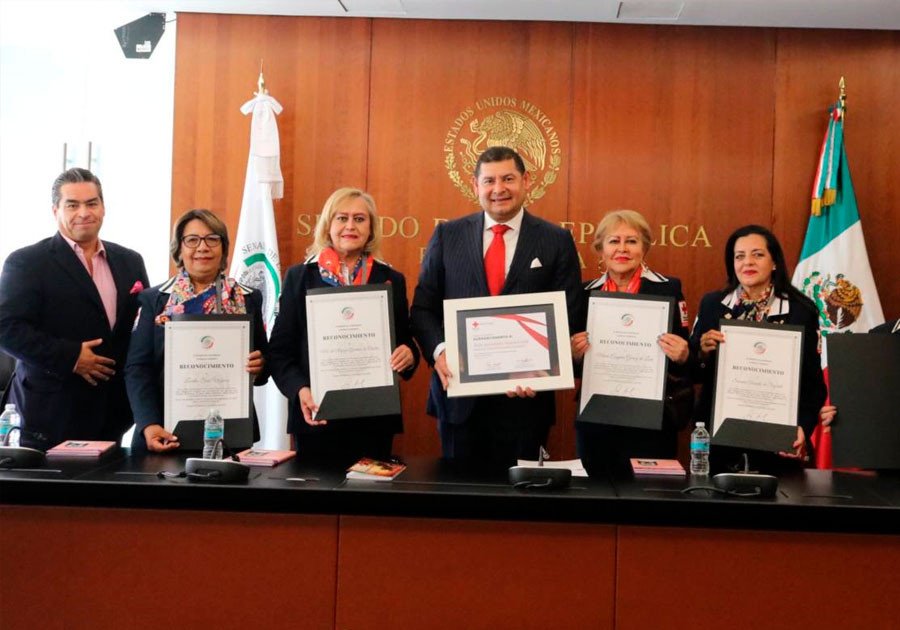 Reconoce el Senador Armenta la vocación de servicio del Voluntariado de la Cruz Roja Puebla