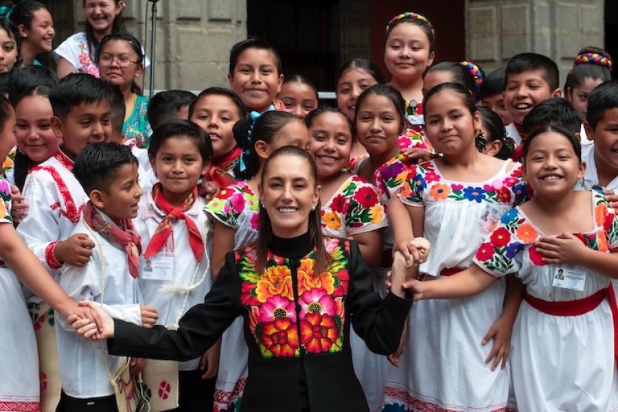 La m&uacute;sica transforma la vida de las ni&ntilde;as y ni&ntilde;os: Claudia Sheinbaum presenta el primer concurso nacional de coros escolares