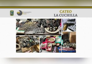 Aseguran droga, armas, cartuchos y a una persona en La Cuchilla