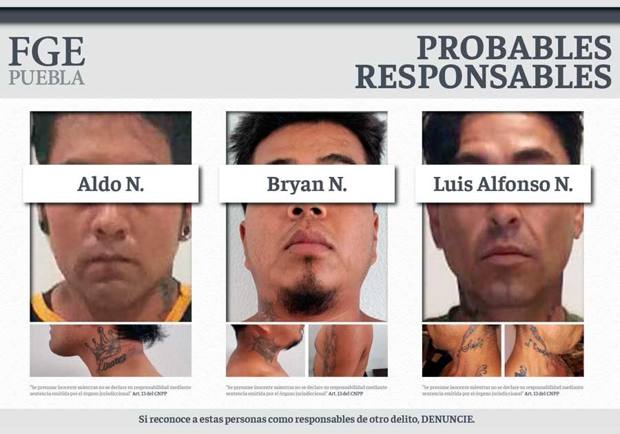 Por narcomenudeo, multihomicidio en Atlixco; hay tres acusados