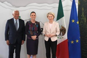 En G7, dialoga Claudia Sheinbaum sobre acuerdo comercial entre México y la Unión Europea