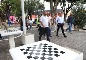 Entrega Ayuntamiento de Puebla rehabilitación del parque Juan Pablo II