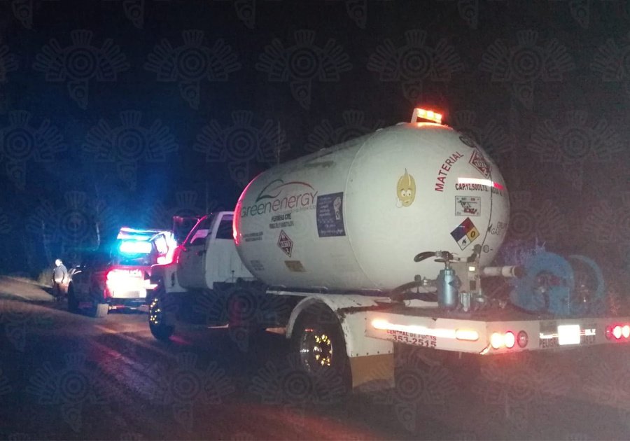 Aseguran pipa utilizada para el robo de gas LP