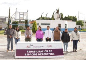 Arranca Lupita Cuautle con rehabilitación de espacios deportivos en San Andrés Cholula