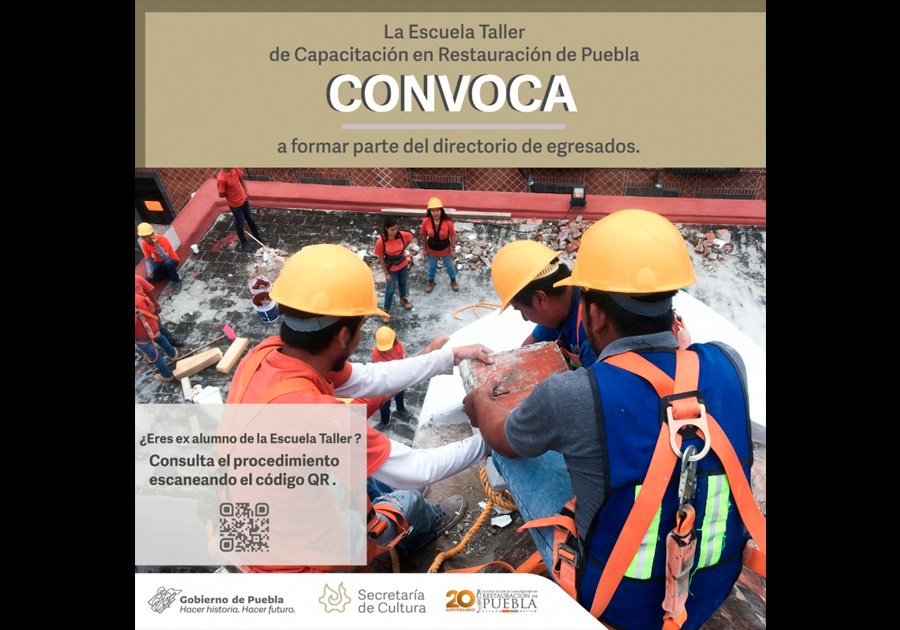 Integrará Cultura directorio de egresados de la Escuela Taller de Restauración