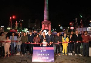 Entregan rehabilitación de la avenida Juárez y puente deprimido
