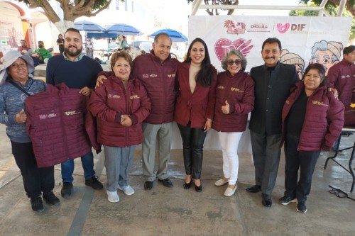 El programa “Abrigando Cholula” continúa llegando a todas las juntas auxiliares