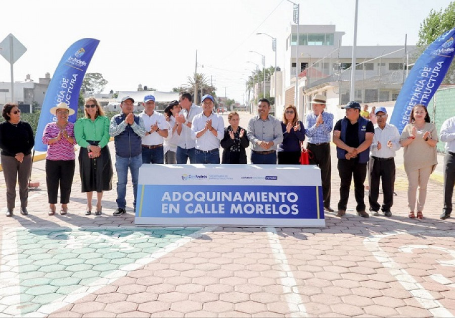 Inaugura Mundo Tlatehui obras en la delegaci&oacute;n Atlixc&aacute;yotl y San Bernardino Tlaxcalancingo