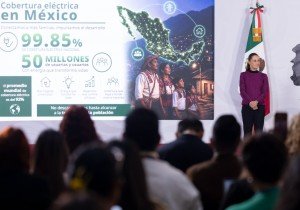 Sheinbaum anuncia más de 45 mil obras para electrificar todo México