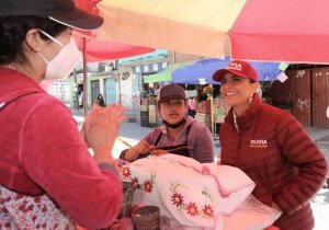 Refuerza Olivia Salomón Transformación con recorridos por el estado de Puebla