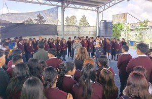 Acerca Guardia Nacional acciones preventivas a estudiantes del Bachillerato Citlaltépetl