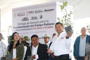 Gobierno de Puebla fortalece el campo con apoyos y reforestación