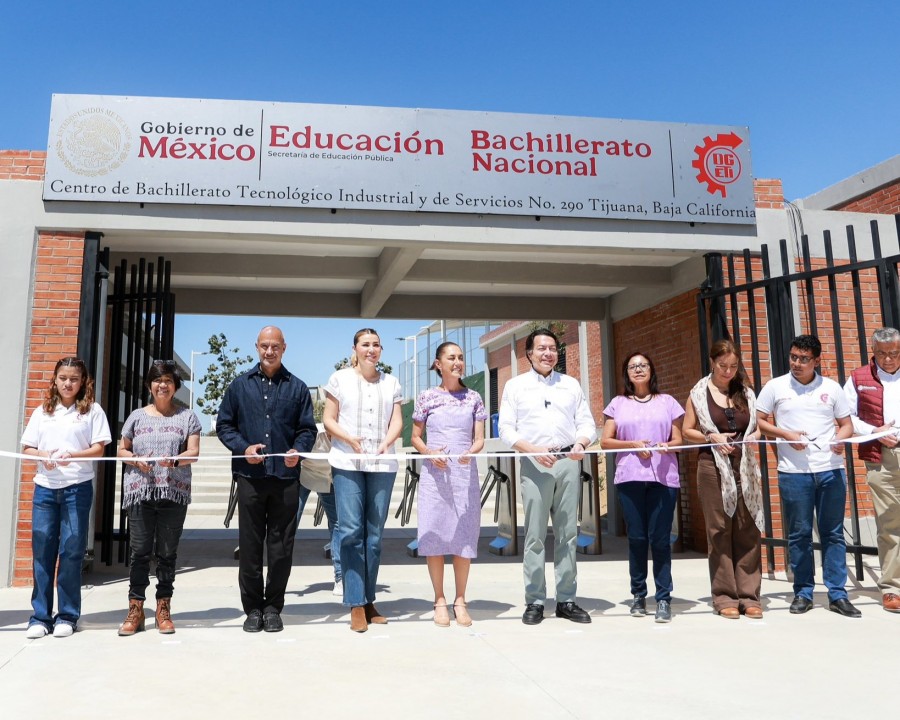 Inaugura Sheinbaum bachillerato nacional en Tijuana en apoyo a la educaci&oacute;n media superior