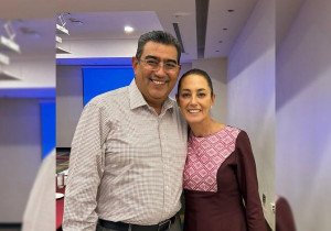 Se reúne Sergio Salomón con Claudia Sheinbaum