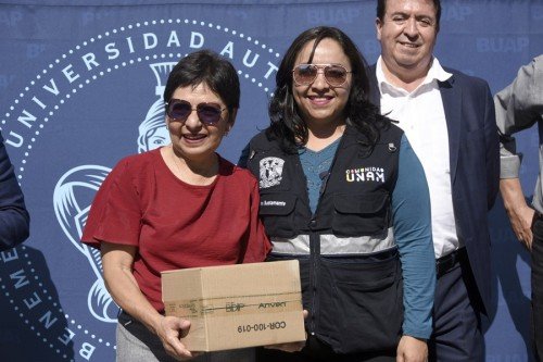 Recibe BUAP 60 toneladas de v&iacute;veres por parte de la UNAM para damnificados de la Sierra Norte