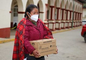 Brinda Secretaría de Bienestar apoyo a familias de Cuautempan