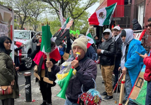 Migrantes celebran el 5 de Mayo con desfile en Nueva York y reiteran apoyo a Sheinbaum y Armenta