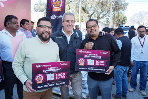 Impulsa Pepe Chedraui estrategia integral de bacheo en juntas auxiliares de la capital