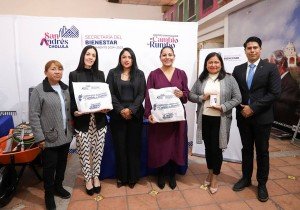 Impulsa Lupita Cuautle bienestar de familias sanandrese&ntilde;as